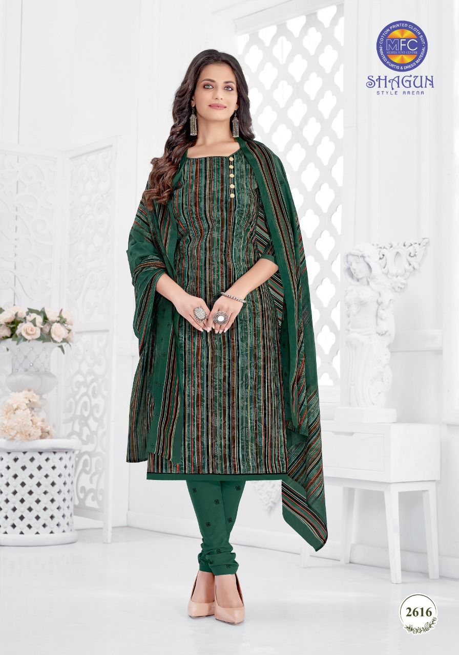 Mfc Shagun 26 Printed Cotton Caual Daily Wear Dress Materials Collection